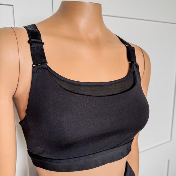 Athleta Ultimate Adjustable Black Sports Bra, Women's A-C, High Impact Ready - Picture 4 of 9